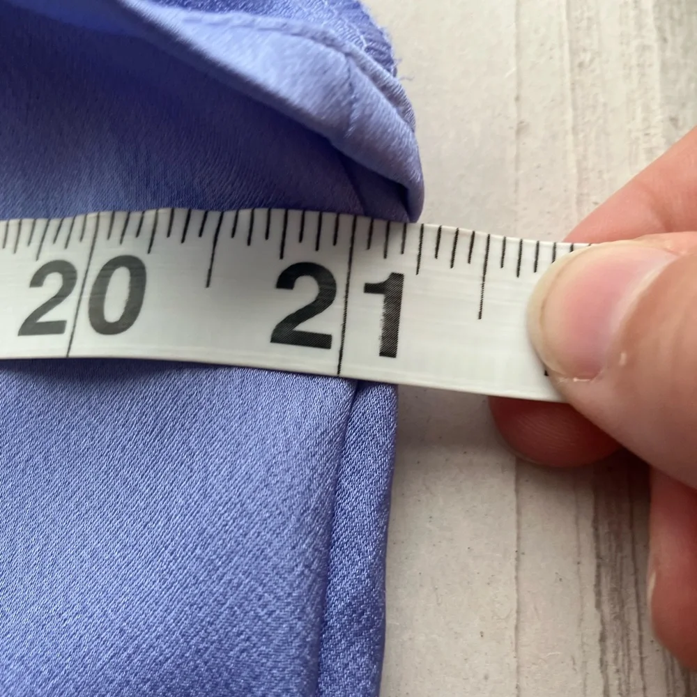 J Crew Blouse Sz M Purple Tie‎ Neck Preppy Office Short Sleeve